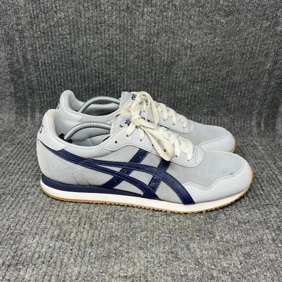 ASICS Tiger Runner Piedmont Gray Peacoat Casual Shoes Mens Size 12 - Picture 1 of 8